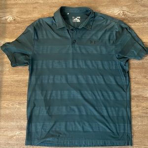 Mens Under Armor heat gear golf polo size XL lightly used no smoke